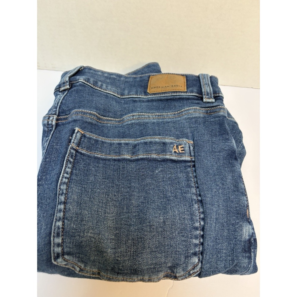 American Eagle Next Level Stretch Hi-Rise Flare Size 10 Patch Pockets